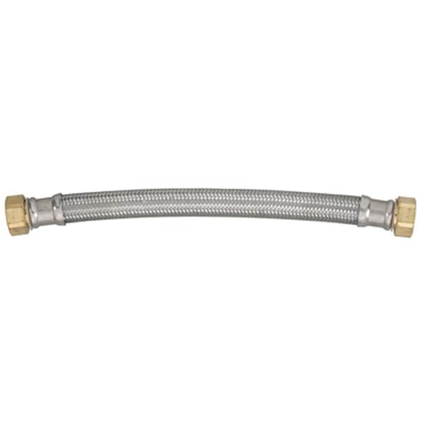 Gourmetgalley 7213-24-34-1 0.75 In. Female Iron Pipe x 24 Stainless Steel Connector GO567412 - main